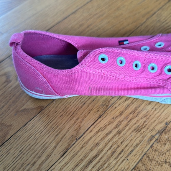 Tommy Hilfiger Pink Laceless Sneakers Size 5 - Picture 5 of 9